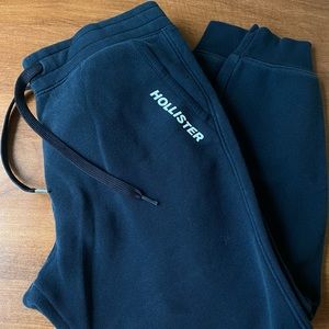 Mens Hollister Black Jogger Sweatpants Size Medium
